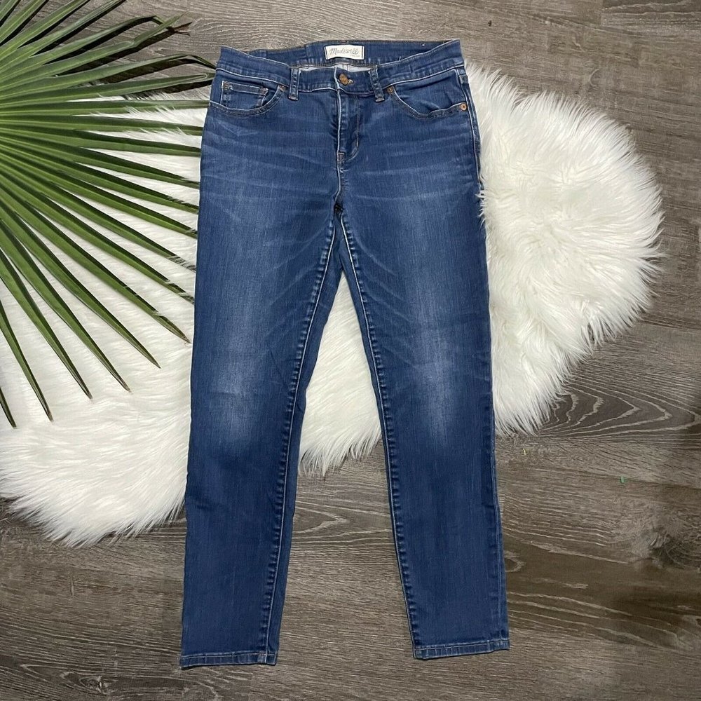 Madewell Women Jeans Size 26 Skinny Skinny Crop Medium Wash 9" Rise 25" Inseam
